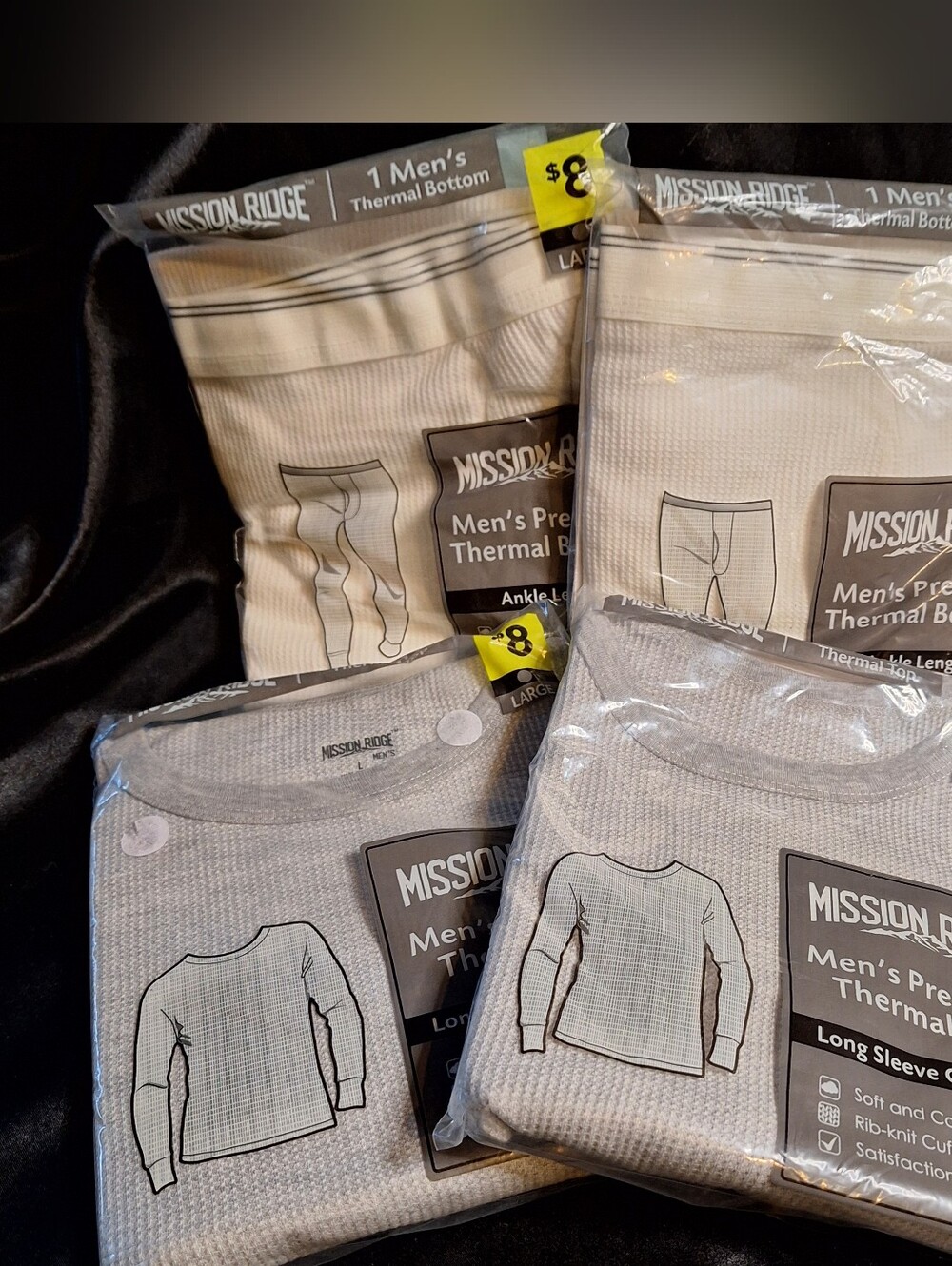 Mission Ridge Thermals~2 Bottoms~2 Tops~Large